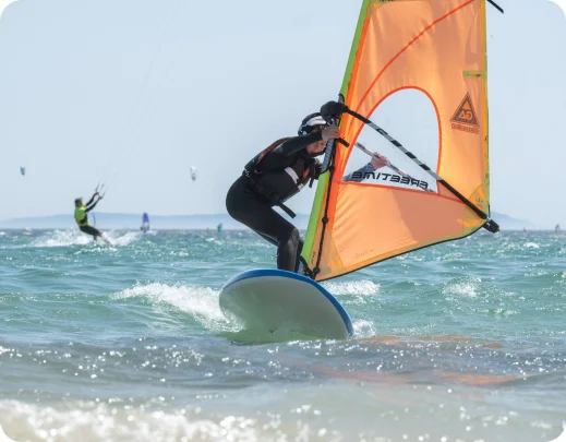 Teen summercamp Windsurf Lenguaventura Tarifa Spain